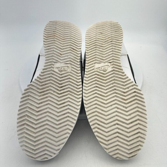 Nike Classic Cortez Leather White Black Youth Shoes 904764-102 Size 6.5Y EU 39 - Picture 10 of 14